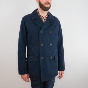 Brooks Brothers “Red Fleece” Navy Blue Peacoat. Like new condition.